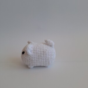 Gehaakte knuffel 'Witte kat'