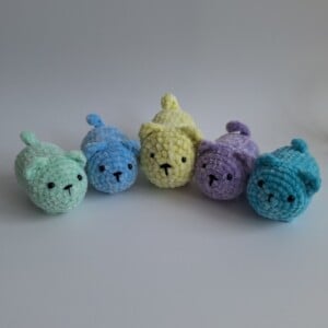Gehaakte knuffel 'Gele kat'