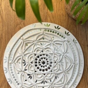 Handgemaakte Klei Mandala- Indiase Kunst