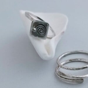 Inzicht, handgemaakte zilveren ring