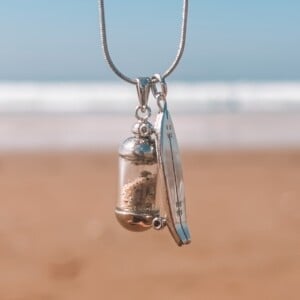 Laguna Beach Pendant Ketting Skategirl zilver