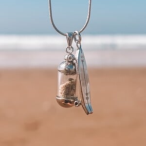 Laguna Beach Pendant Ketting Skategirl zilver