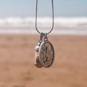 Laguna Beach Pendant ketting Skategirl zilver