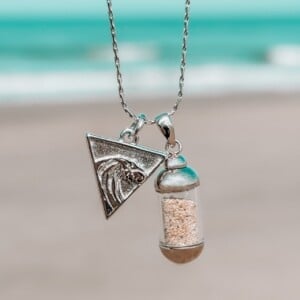 Laguna Beach Pendant ketting Wave Rider zilver