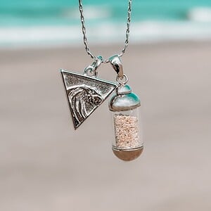 Laguna Beach Pendant ketting Wave Rider zilver