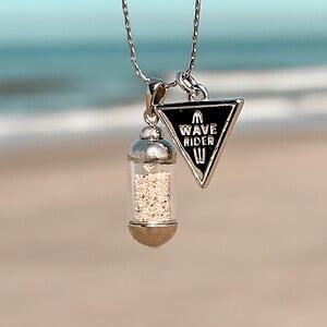 Laguna Beach Pendant ketting Wave Rider zilver
