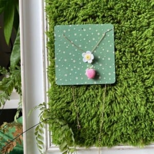 Micro Gehaakte Aardbei Ketting