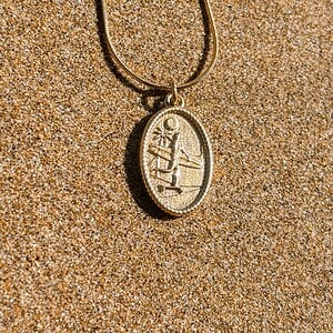 Oceaan Skategirl ketting goud