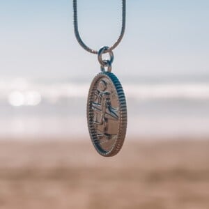 Oceaan Skategirl ketting zilver