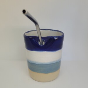 Rietjesbeker blauw