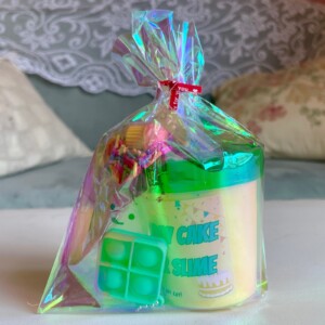 Slijmfeestgunsten - voorgevulde, kant-en-klare cadeauzakjes voor kinderfeestjes met ambachtelijk handgemaakte boterslijm, squishy en fidget popper-speelgoed
