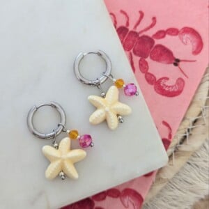 Summer essential oorbellen zilver