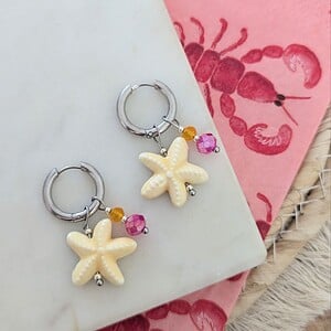 Summer essential oorbellen zilver