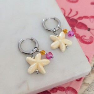 Summer essential oorbellen zilver