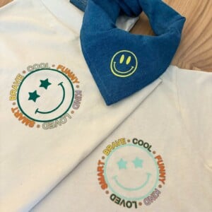 T-shirt Smiley - groen