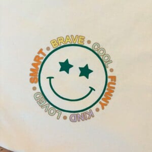 T-shirt Smiley - groen