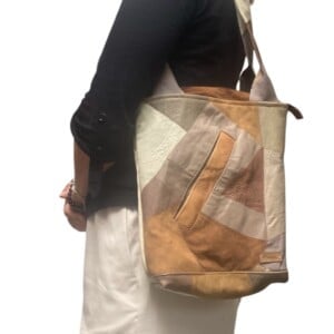 Unieke leren shopper – stijlvol, zomers en duurzaam stoer, stijlvol en handgemaakt van gerecycled materiaal