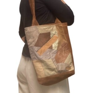 Unieke leren shopper – stoer, stijlvol en handgemaakt van gerecycled materiaal