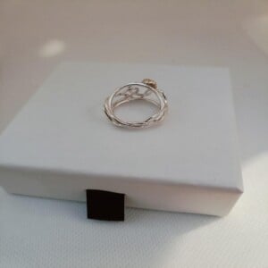 Unieke zilveren ring Fantasy style