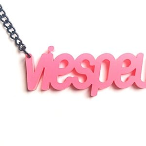 Viespeuk! naamketting roze