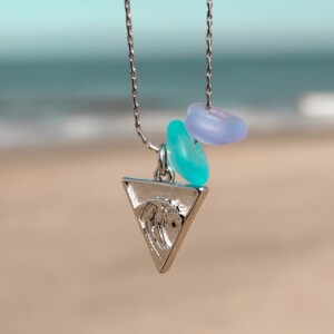 Zeeglas Wave Rider Ketting zilver