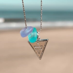 Zeeglas Wave Rider Ketting zilver