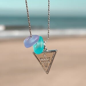 Zeeglas Wave Rider Ketting zilver