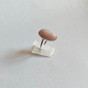 Zilveren ring met agaat