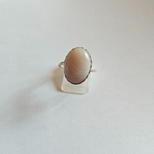 Zilveren ring met agaat