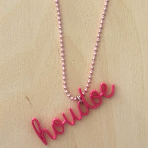 3Dprinted hanger voor ketting "Houdoe"