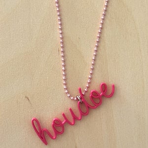 3Dprinted hanger voor ketting "Houdoe"