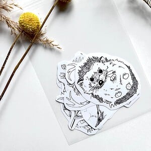 9 stickers van dieren en bloemen