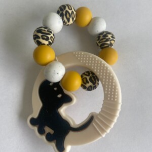 Bijtring panter- met Siepie hanger