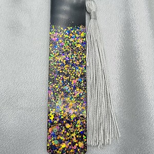 Boekenlegger ´glitter´ zwart