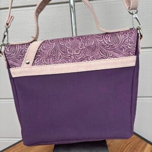 Cross body tas Sanne in paars kunstleer
