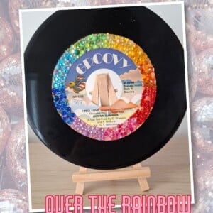 Discoplaatje 'Over the rainbow'