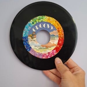 Discoplaatje 'Over the rainbow'