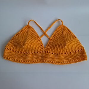 Gehaakt topje 'Boho top geel'