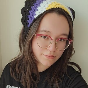 Gehaakte bandana 'Non-binary vlag'