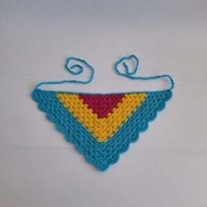 Gehaakte bandana 'Panseksuele vlag'