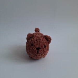 Gehaakte knuffel 'Bruine kat'
