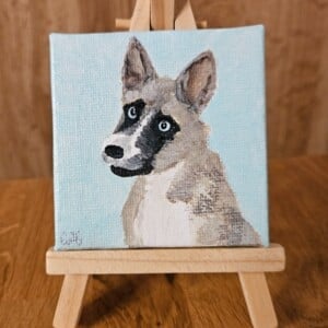 Gepersonaliseerd hondenportret Husky