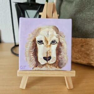 Gepersonaliseerd hondenportret Spaniel