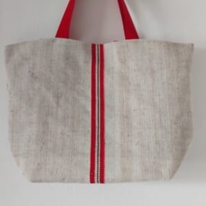 Grote shopper van mooi oud linnen.