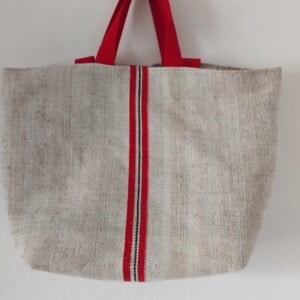 Grote shopper van mooi oud linnen.