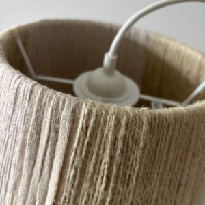 Hanglamp, handgemaakt in 3 soorten materiaal in 1 kleur