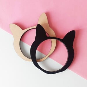 Kattenkop bangle armband