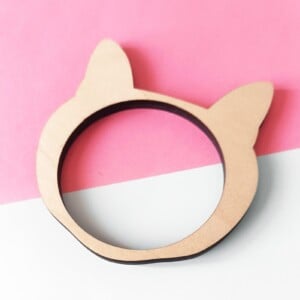 Kattenkop bangle armband