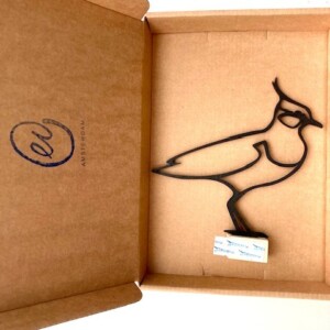 Kievit , muurdecoratie Houten vogel voor op de muur.