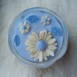 Margriet kaars blauw